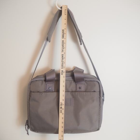 Dagne Dover Berlin Travel Brief Case in Ash 16" Laptop Bag Messenger Like New - Picture 7 of 16